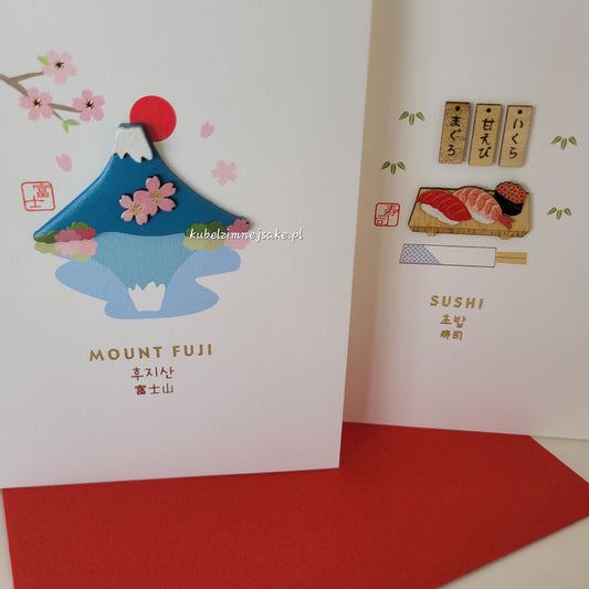 **Nowe wzory* Kartka Okolicznościowa z Japonii - Urodziny, Imieniny, Gratulacje