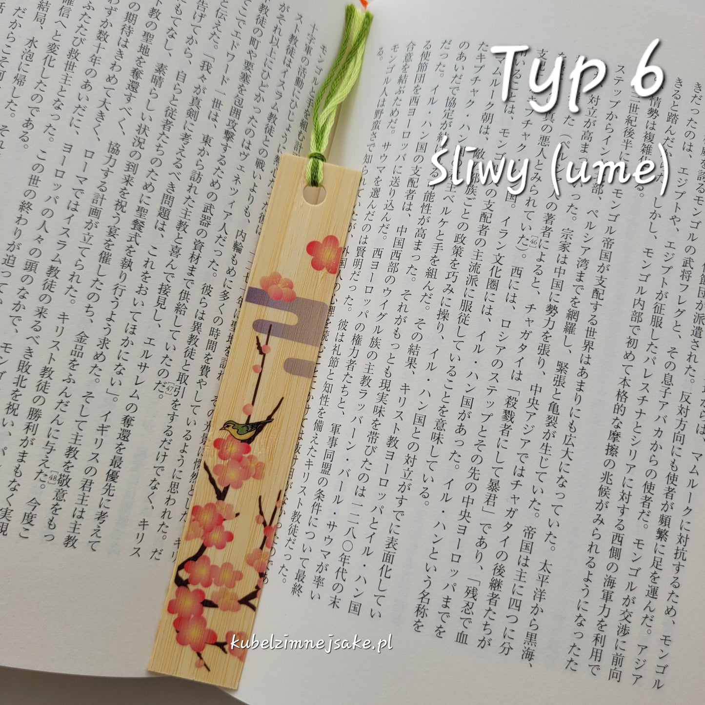 Bambusowe zakładki do książek z Japonii