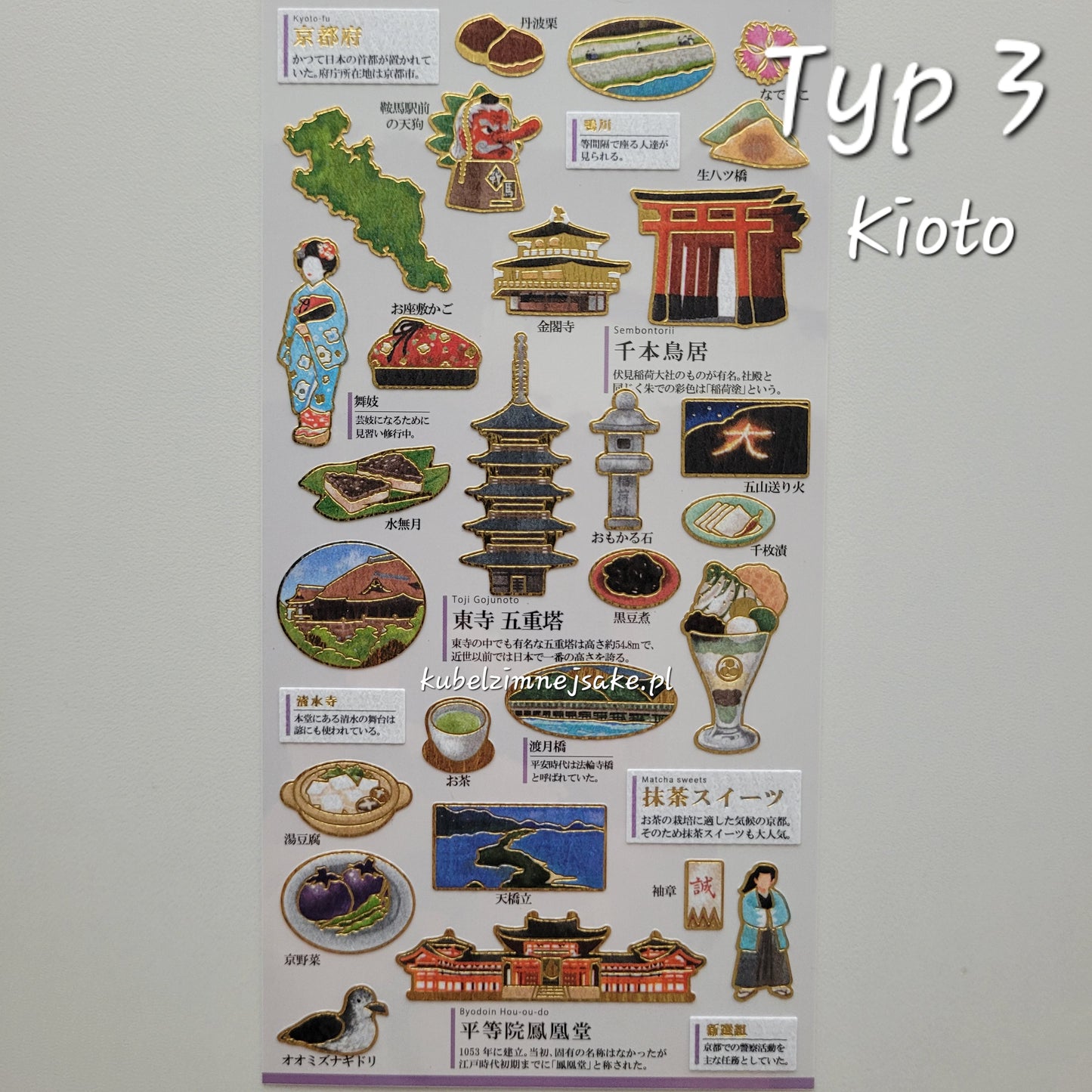 *Popularne* Prefektury Japonii w Naklejkach