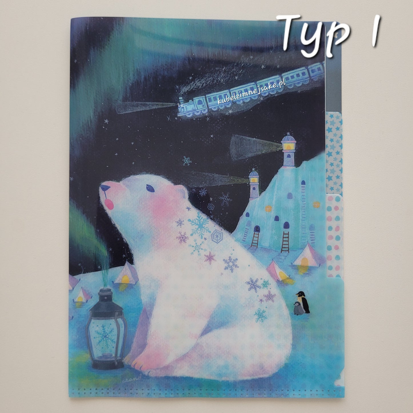 Seizo Watase | Folder Typu Clear File | Trzy Przegródki