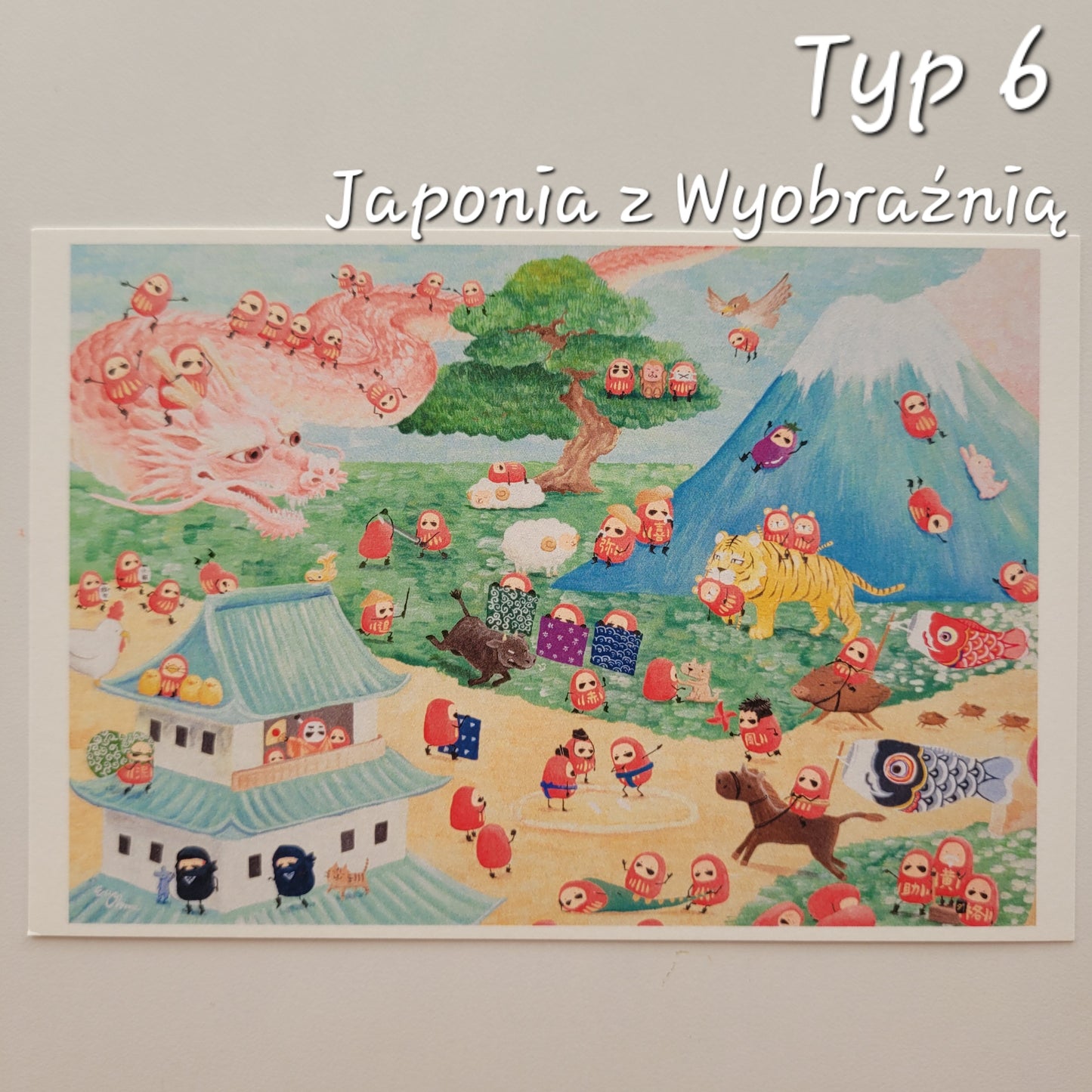 *Nowość* Pocztówki Artystyczne z Daruma | Iwate