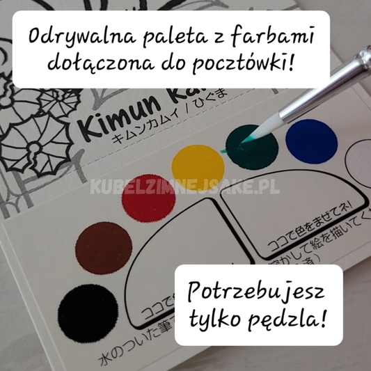 *Hokkaido* Pocztówki do Malowania z Duchami Kamuy