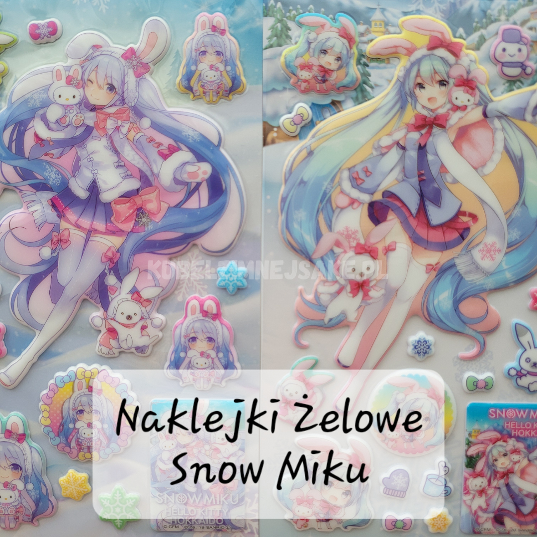 *Hokkaido* Naklejki Żelowe ze Snow Miku