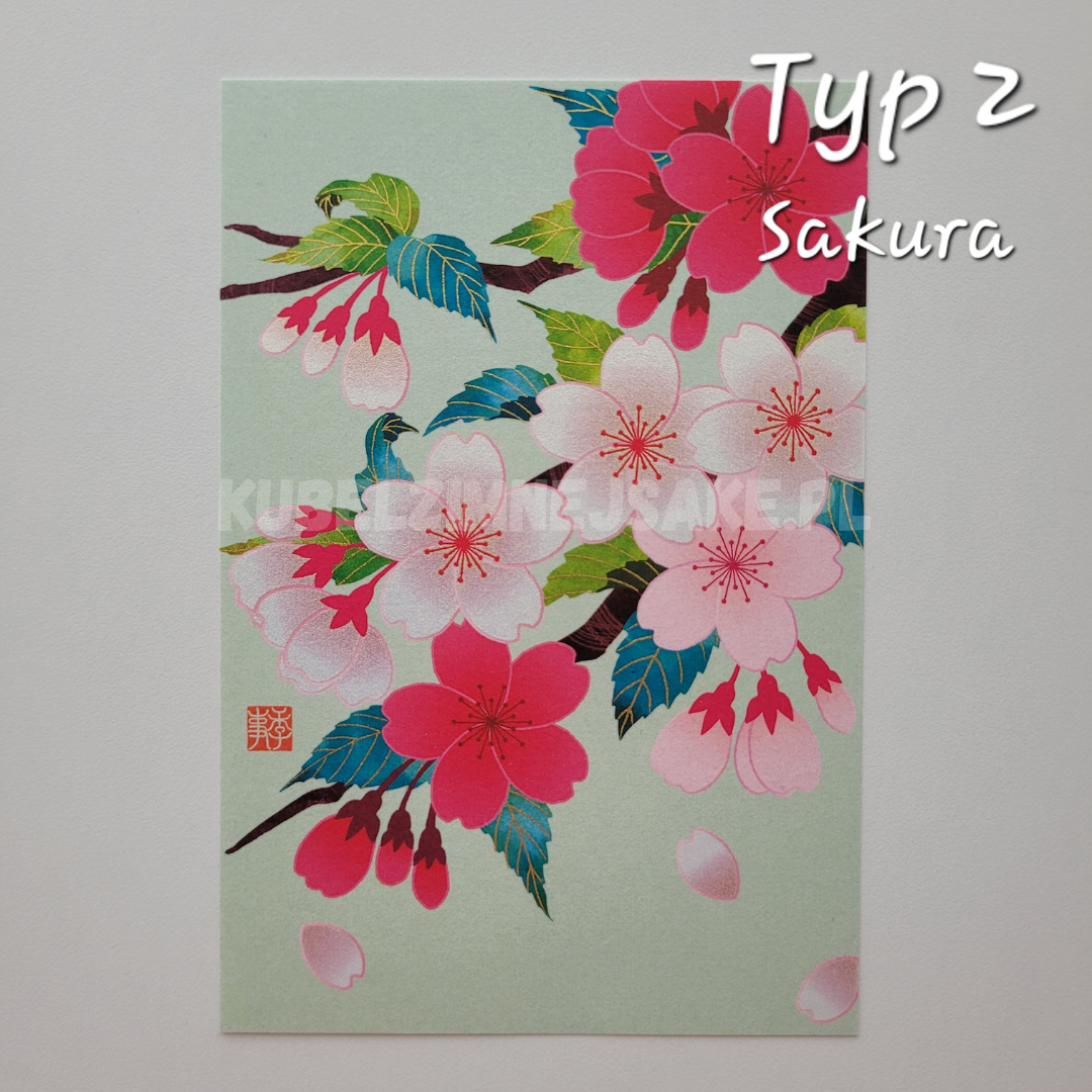 *Wiosna* Luksusowe Pocztówki Wiosenne z Japonii