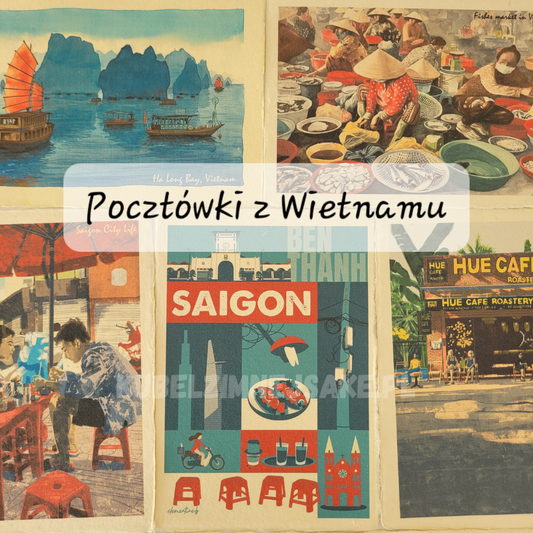 *Nowość* Pocztówki z Wietnamu | Vintage | Seria Limitowana