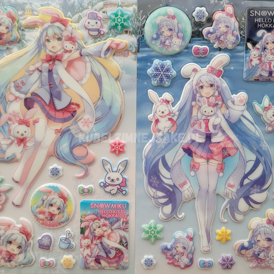 *Hokkaido* Naklejki Żelowe ze Snow Miku