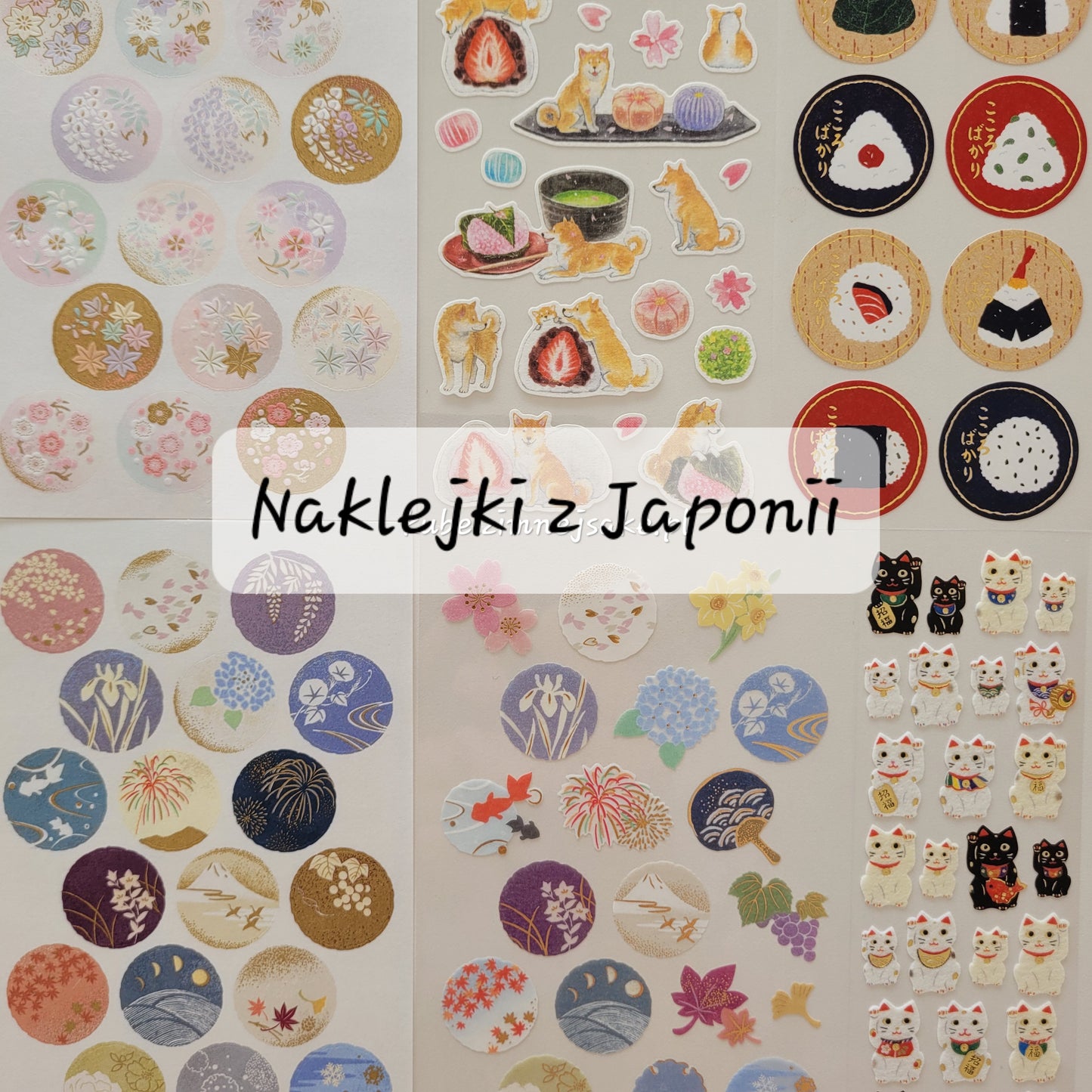 **Nowe wzory* Ozdobne Naklejki z Japonii
