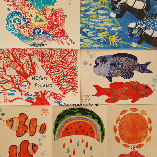Okinawa | Pocztówki z Wyspy Miyako - Grafiki