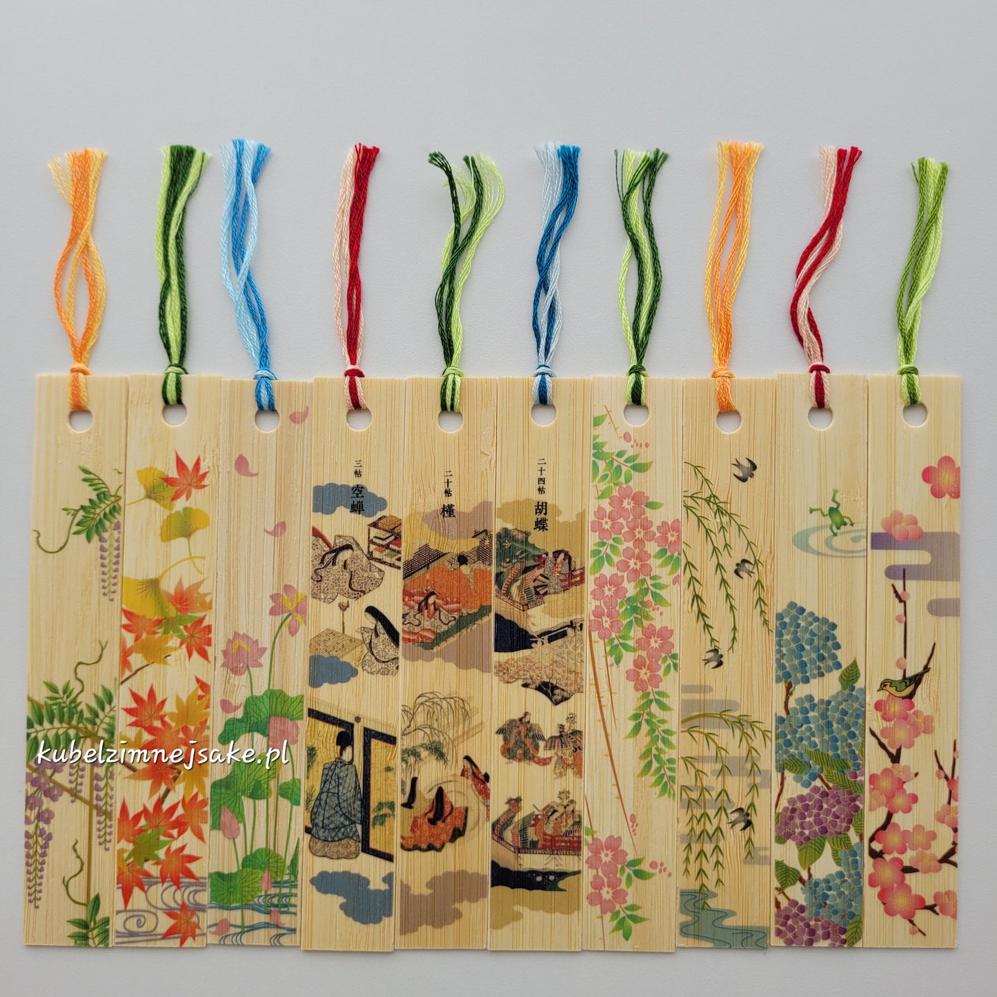 Bambusowe zakładki do książek z Japonii