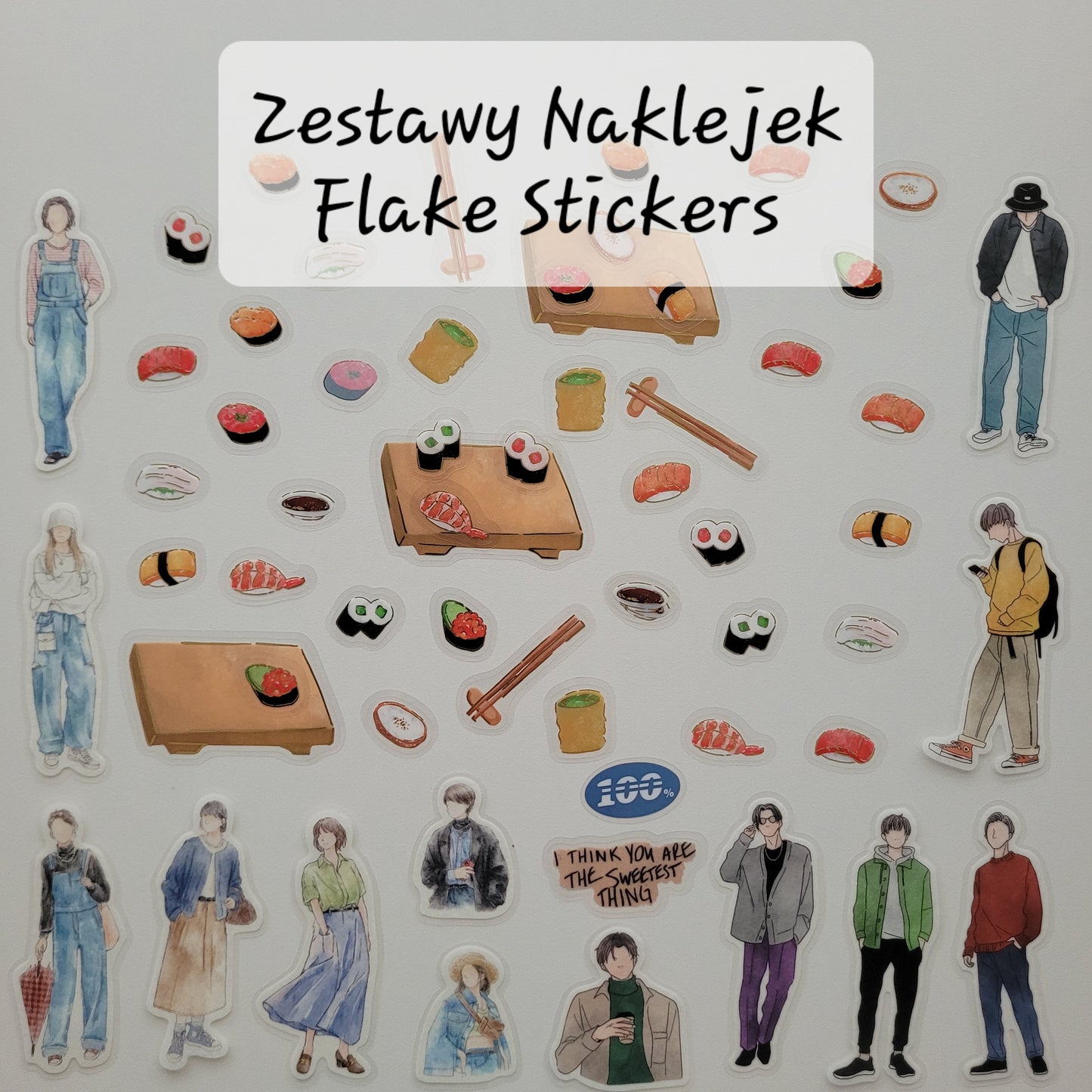Zestawy Naklejek Typu Flake Stickers