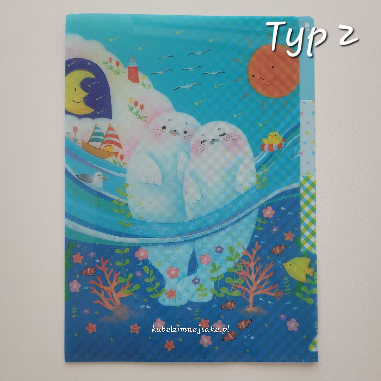 Seizo Watase | Folder Typu Clear File | Trzy Przegródki