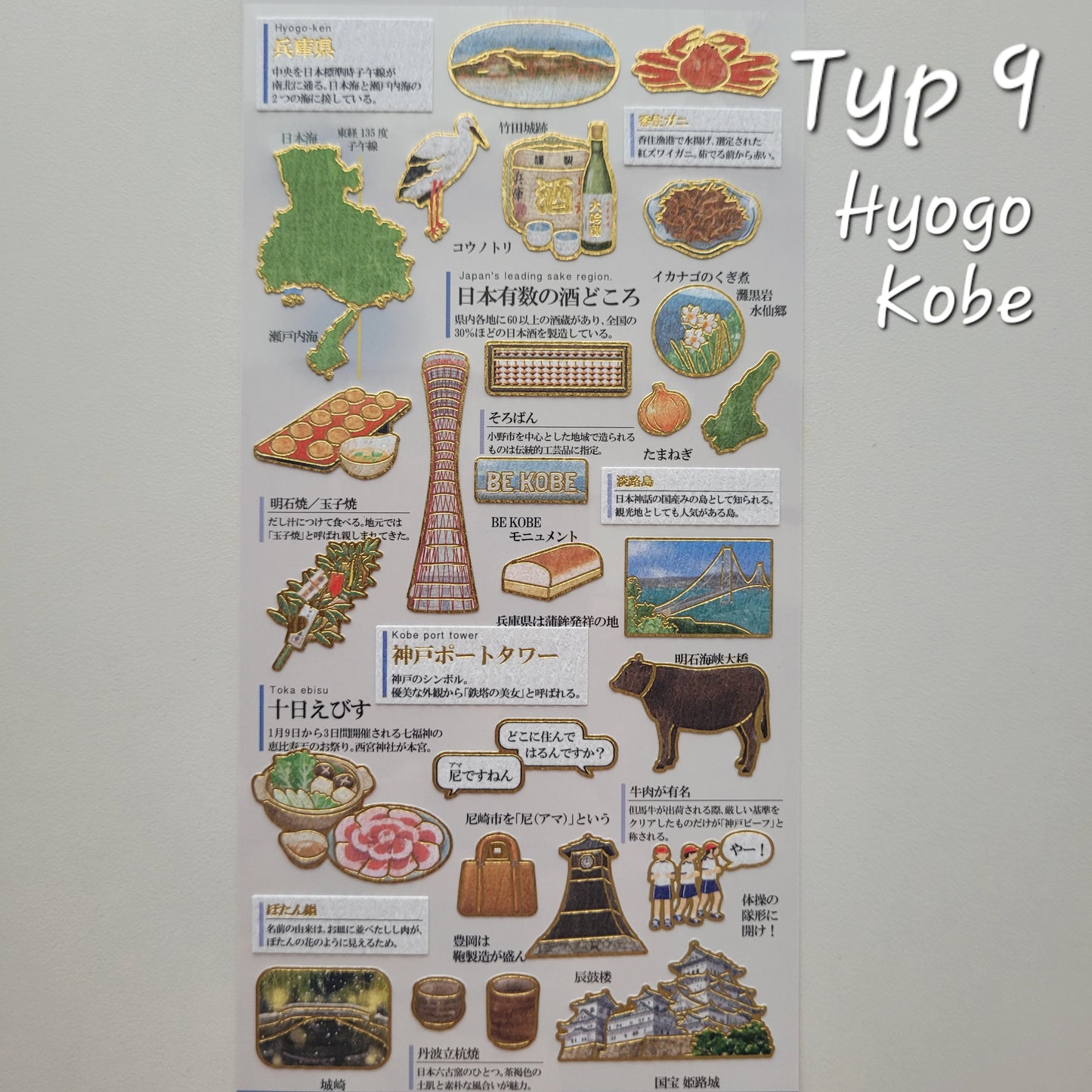 *Popularne* Prefektury Japonii w Naklejkach