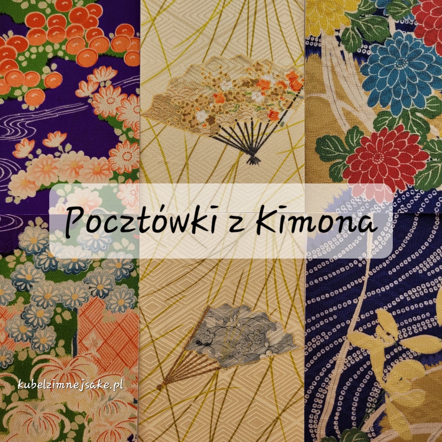 *Nowość* Pocztówki Tkaninowe z Kimona | Iwate