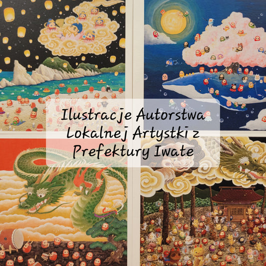 *Nowość* Pocztówki Artystyczne z Daruma | Iwate