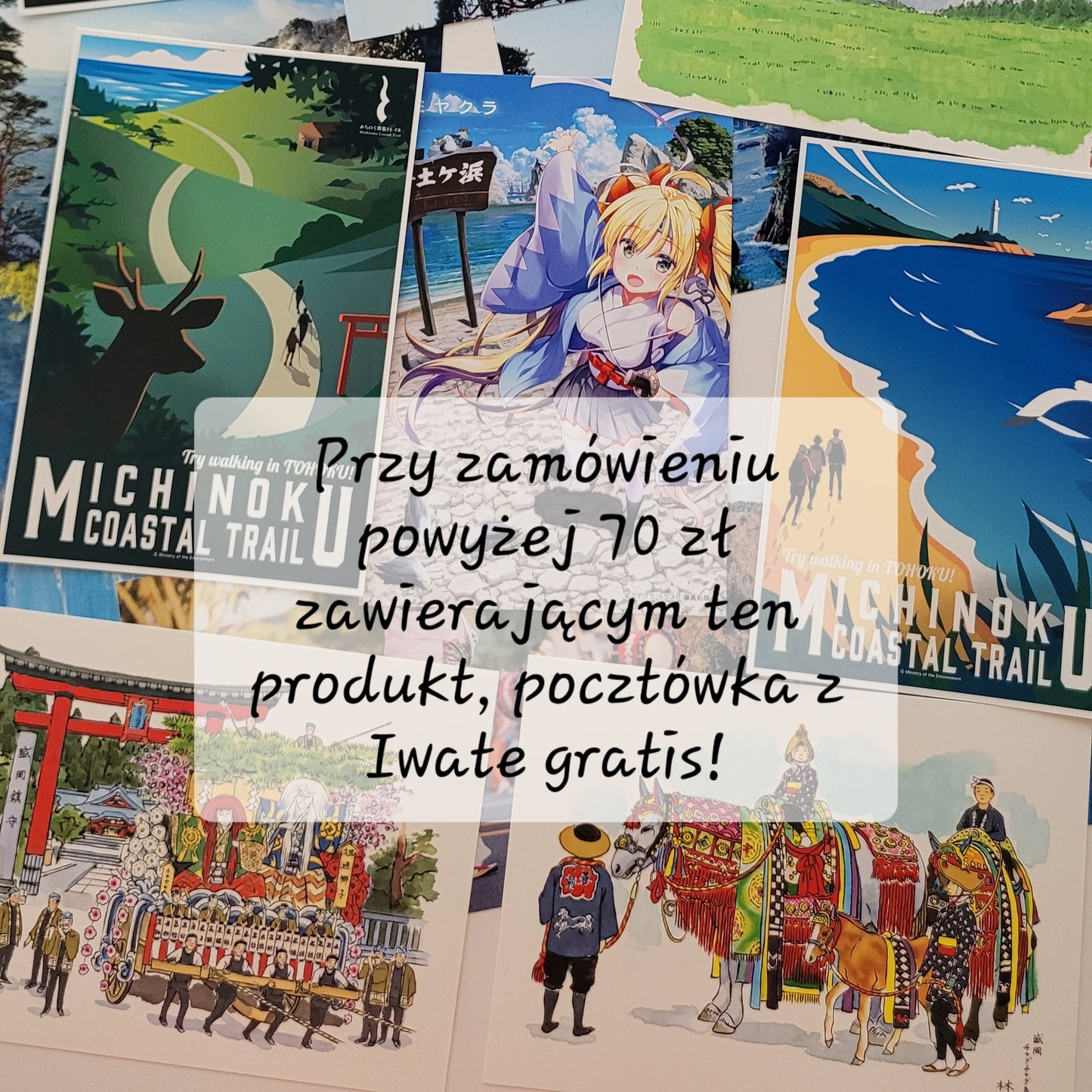 *Nowość* Pocztówki Tkaninowe z Kimona | Iwate