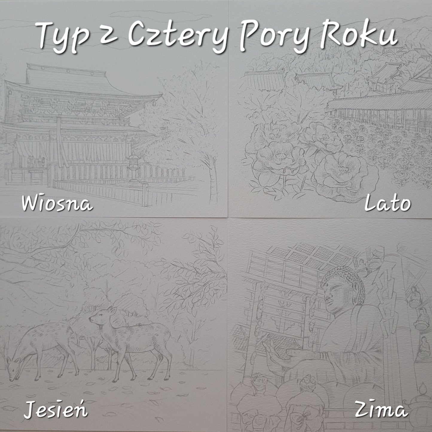 *Nowość* Japońskie Kolorowanki dla Dorosłych | Miasto Nara