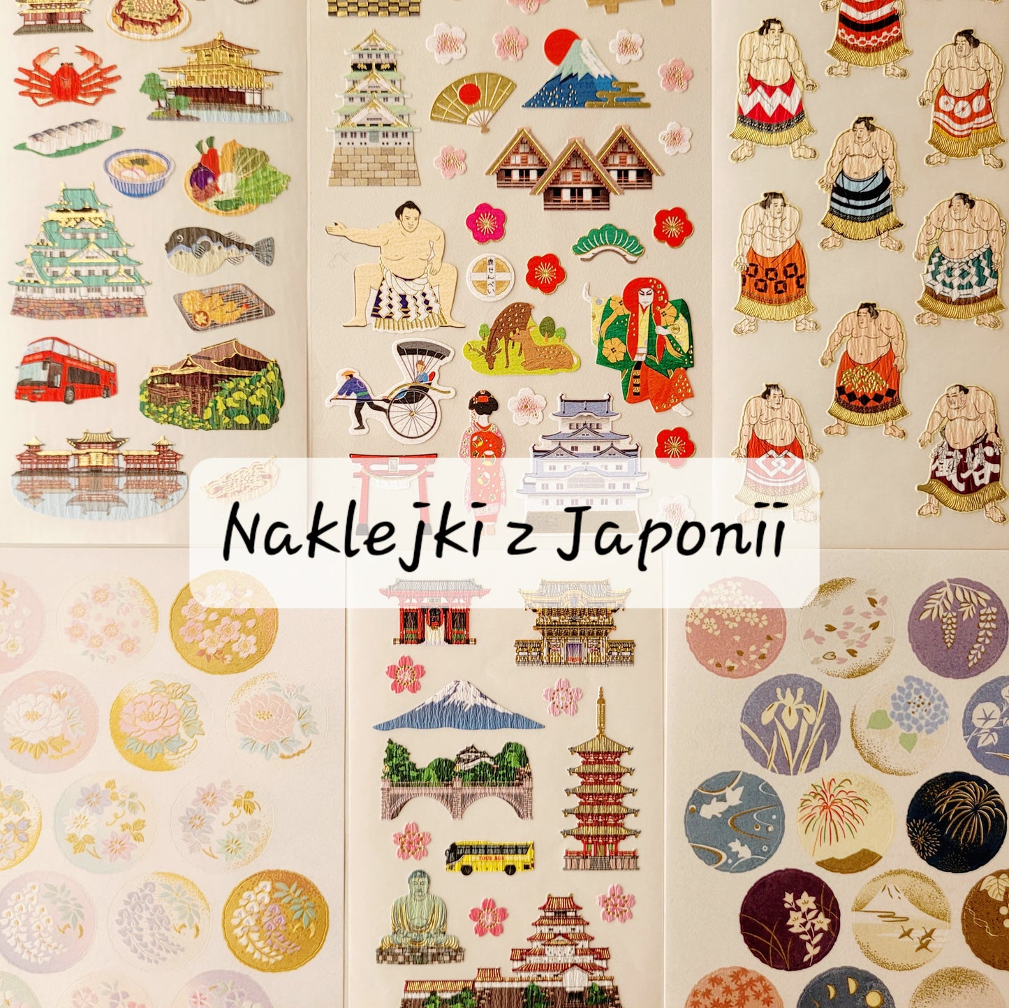 **Nowe wzory* Ozdobne Naklejki z Japonii