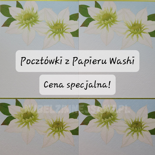 **Okazja* Eleganckie Pocztówki z Papieru Washi w Okazyjnej Cenie