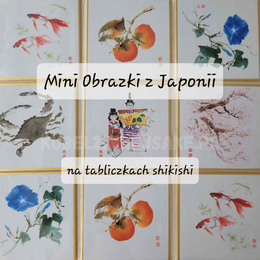 **Nowość* Obrazki z japońskimi motywami na tabliczkach shikishi