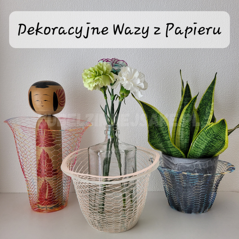 **Nowość* Dekoracyjne Wazy z Japońskiego Papieru | Wystrój Wnętrz