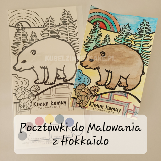*Hokkaido* Pocztówki do Malowania z Duchami Kamuy