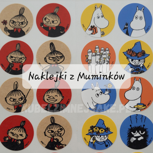 **Nowość* | Japońskie Naklejki z Muminkami | Muminki, Włóczykij i Mała Mi