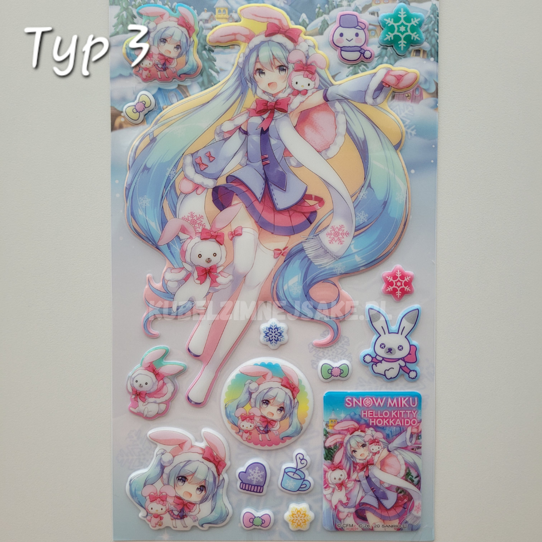 *Hokkaido* Naklejki Żelowe ze Snow Miku