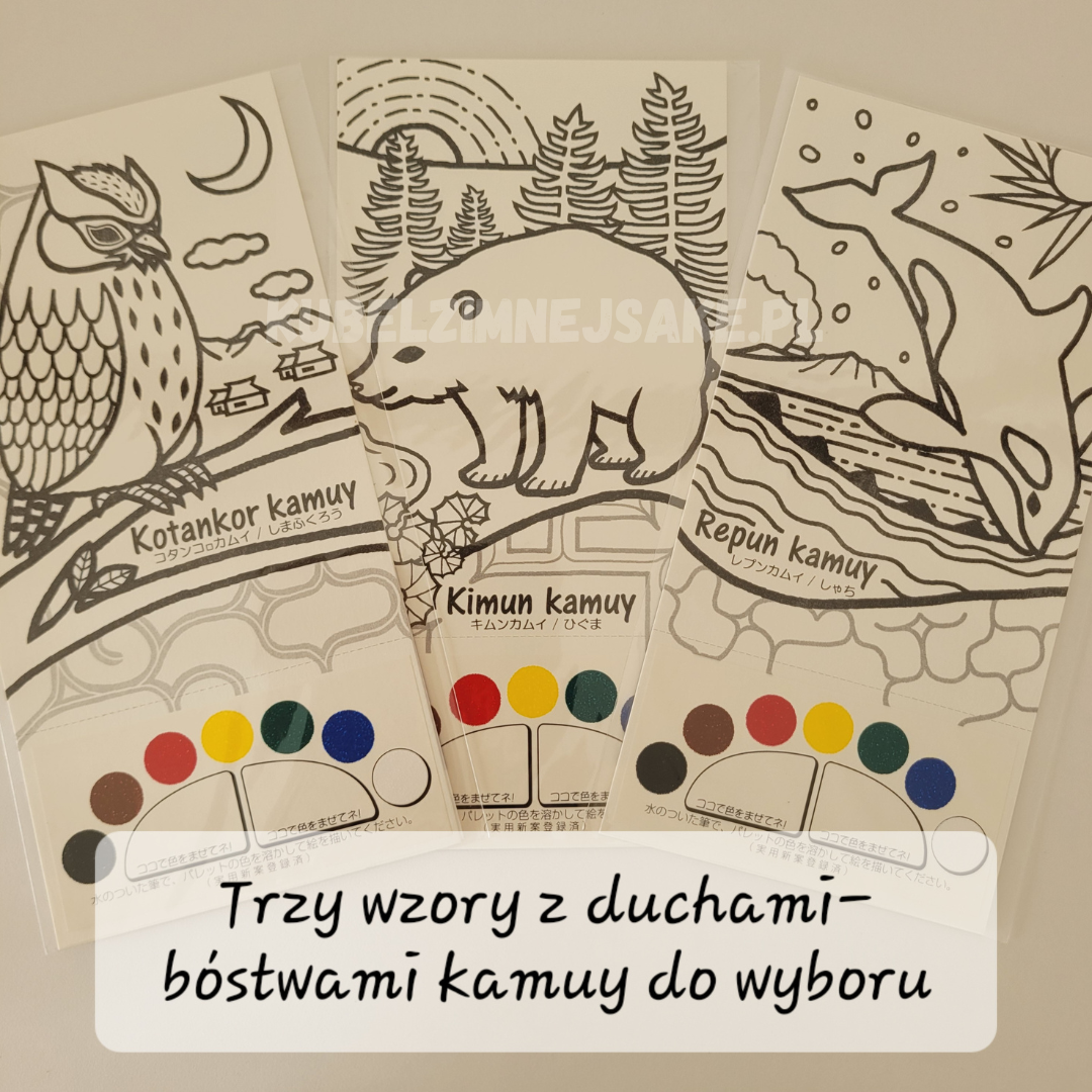 *Hokkaido* Pocztówki do Malowania z Duchami Kamuy