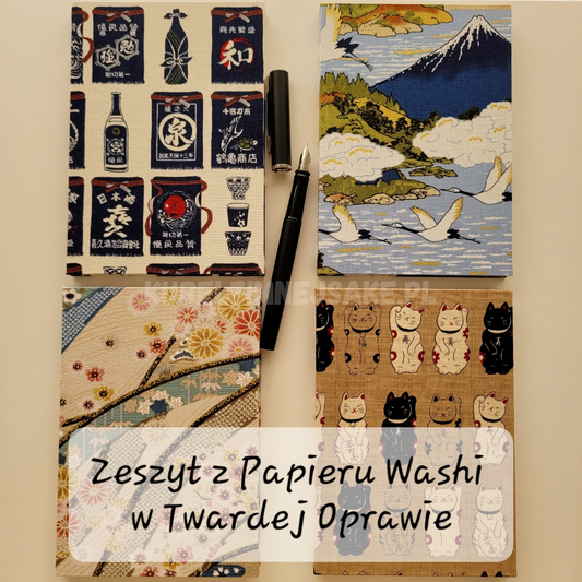 *Na Prezent* Zeszyt Handmade z Papieru Washi | Pamiętnik | Kolekcjonowanie Pieczątek | Goshuin